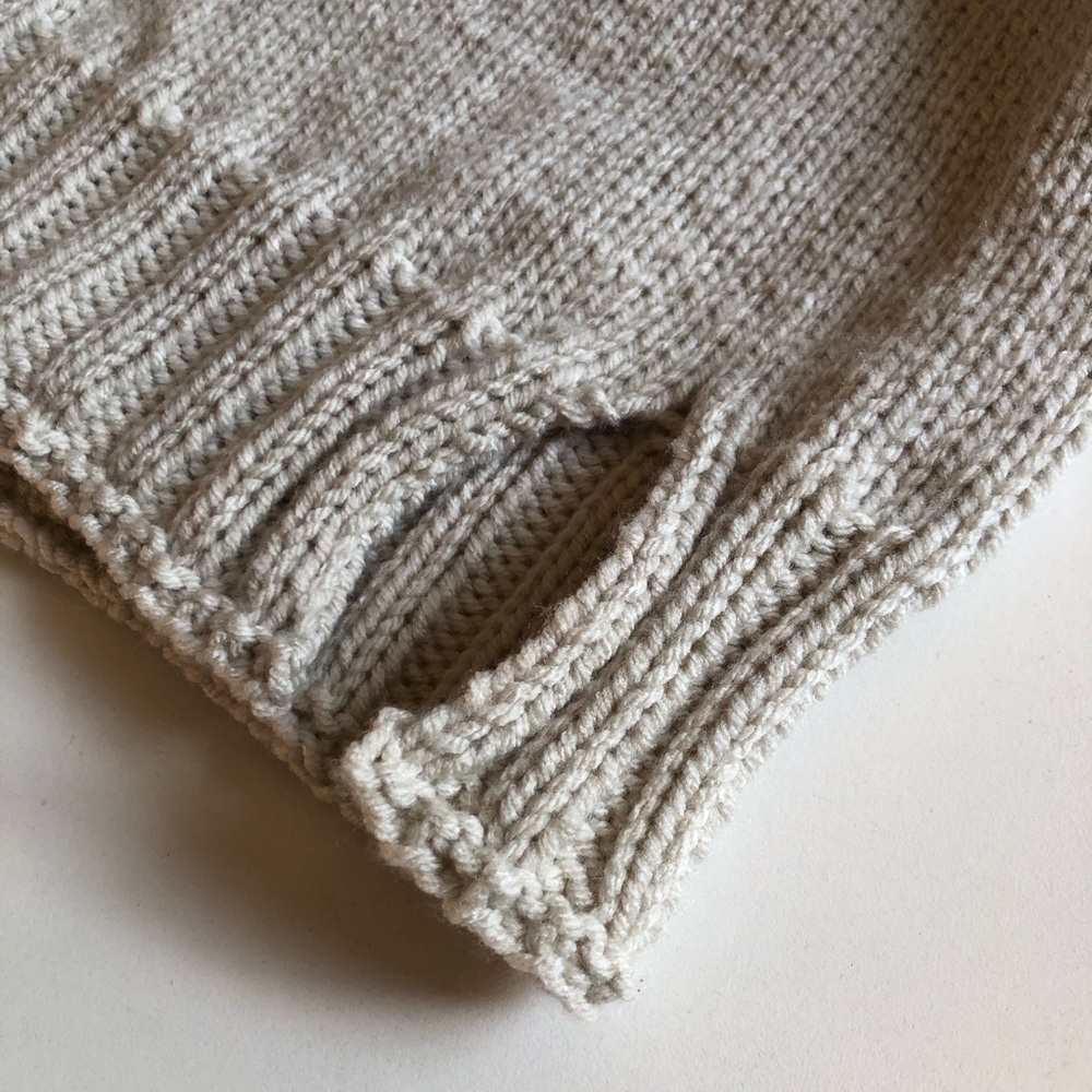 Classic Crewneck Sweater in Light Cream - Picture 4 of 4